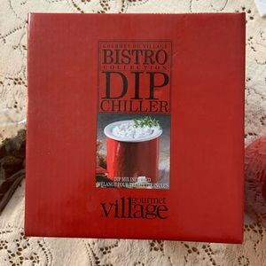 🦩NEW Gourmet Village Bistro Dip Chiller in brick red